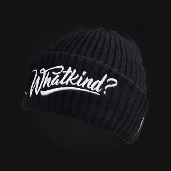 Black Whatkind Beanie