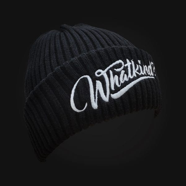 Black Whatkind Beanie